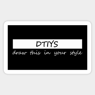 dtiys draw this in your style Sticker